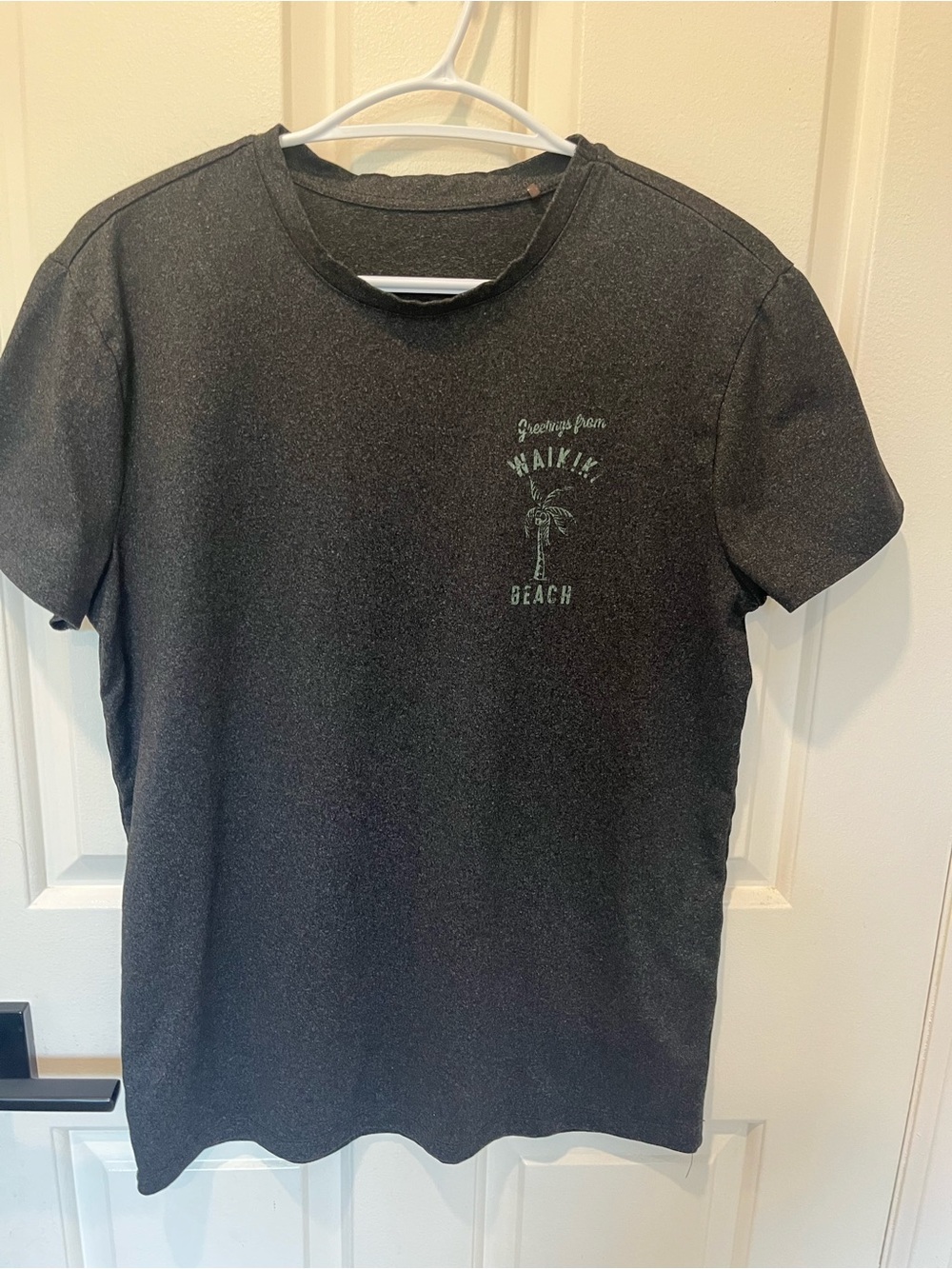 Waikiki Beach Graphic Tee - Black